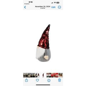 New sequin Christmas Gnome decoration